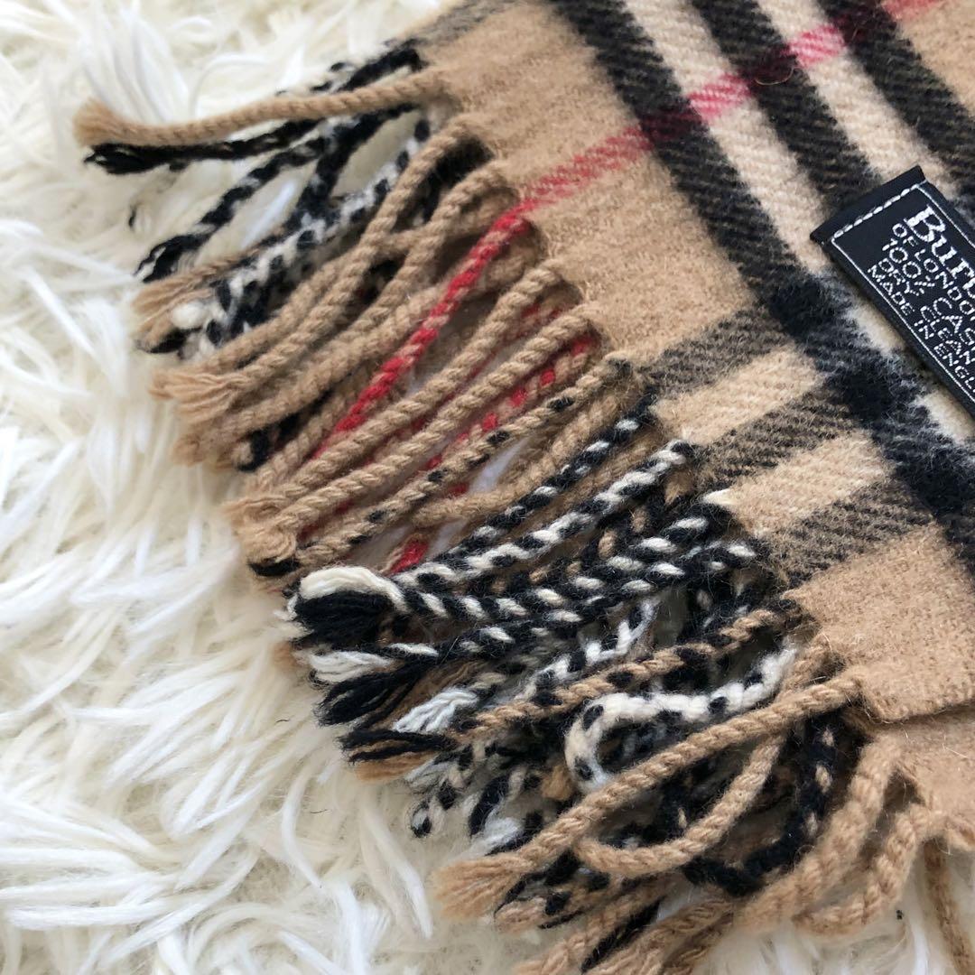 極美品】 バーバリー Burberry ノバチェック マフラー カシミヤ100 極美品】 バーバリー Burberry ノバチェック マフラー カシミヤ100