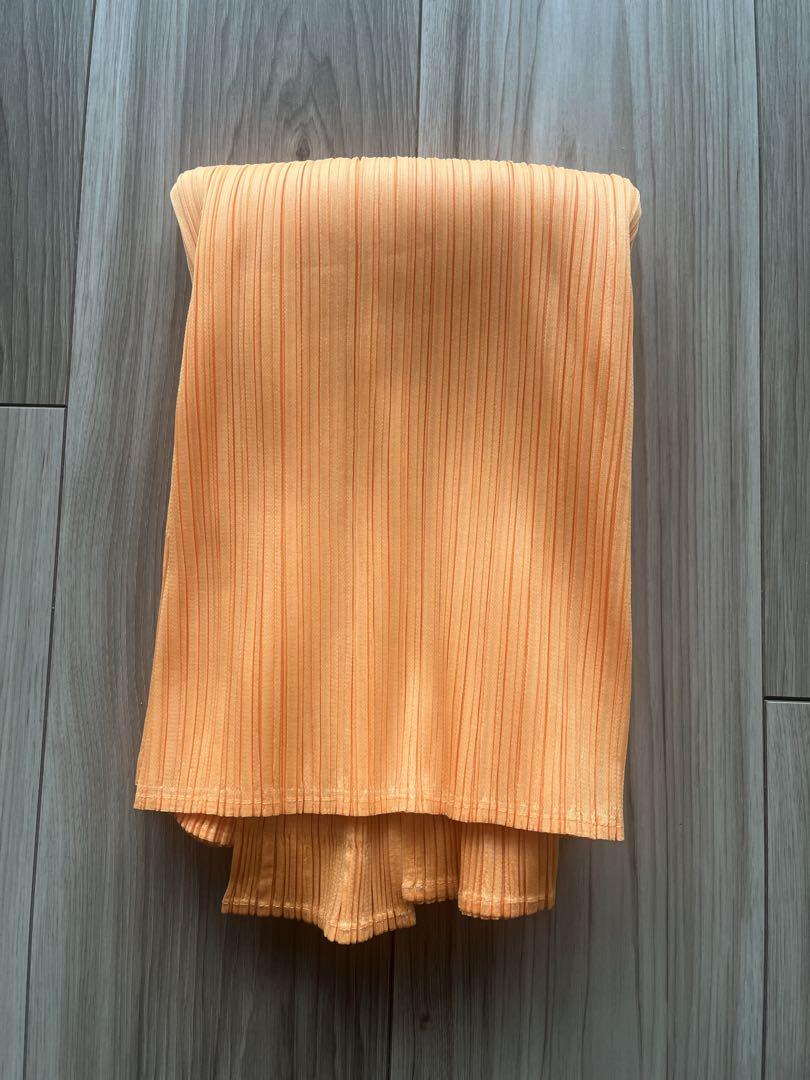 ランキング2025 PLEATS オレンジ 長袖トップス PLEASE トップス