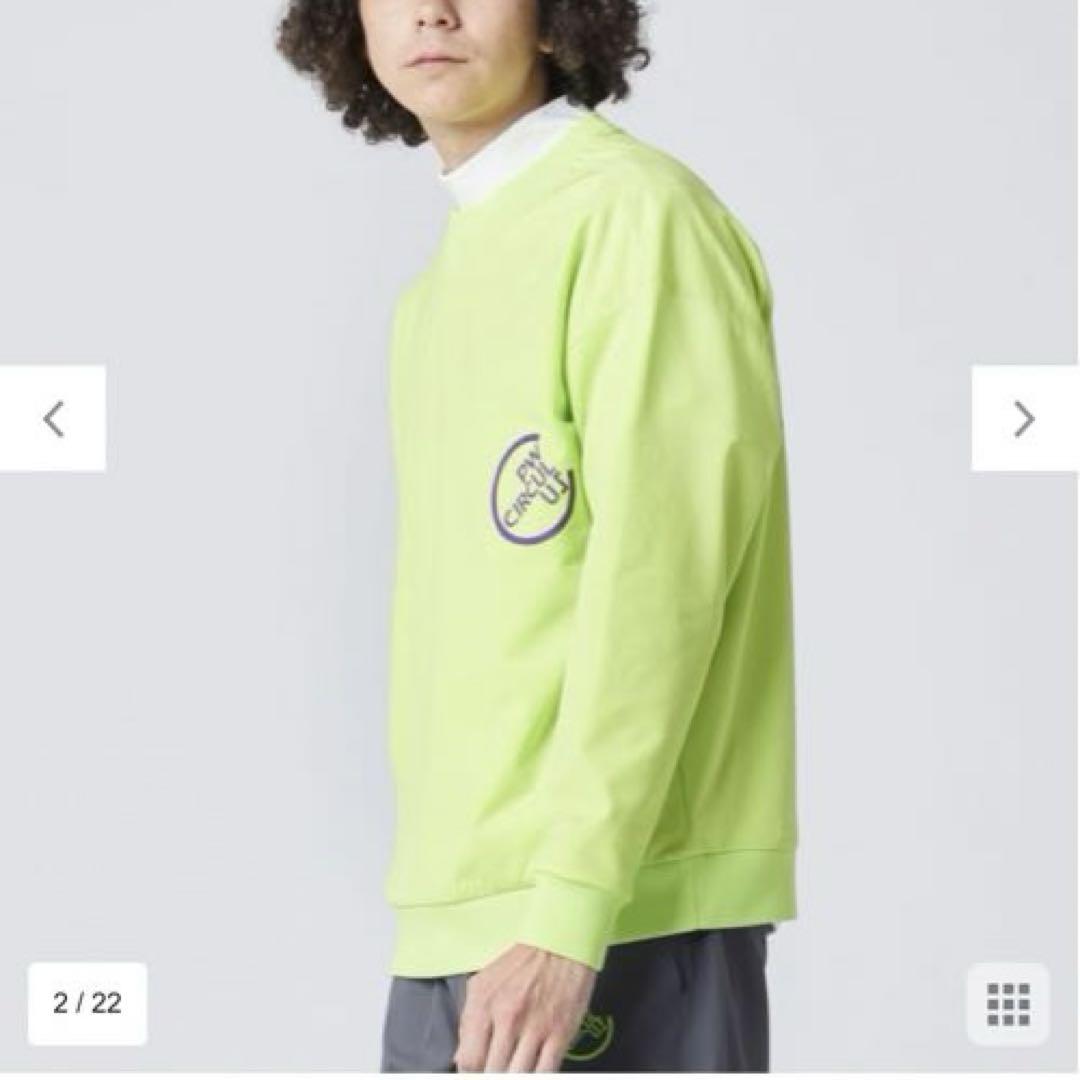PW CIRCULUS メンズ ロゴ クルーネック スウェット