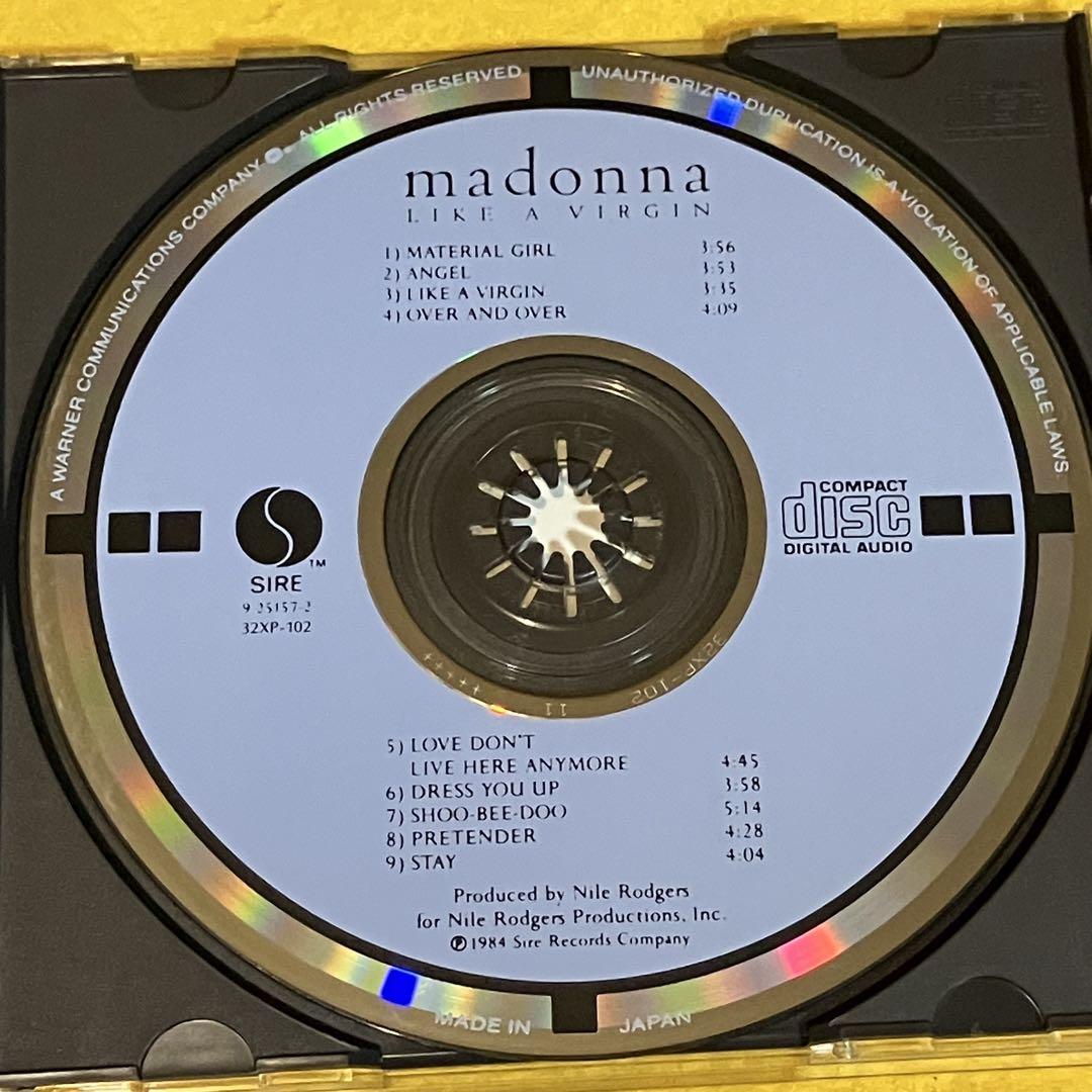 MF　　マドンナ　　ライク・ア・ヴァージン　【CD/旧規格/シール帯】 マドンナ – Like A Virgin = ライク・ア・ヴァージン – Vinyl