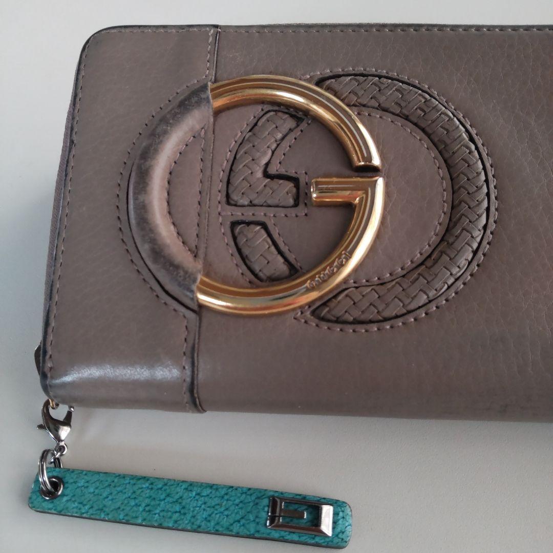 最終価格、本日削除❢GUCCI グレー 長財布 GGロゴ