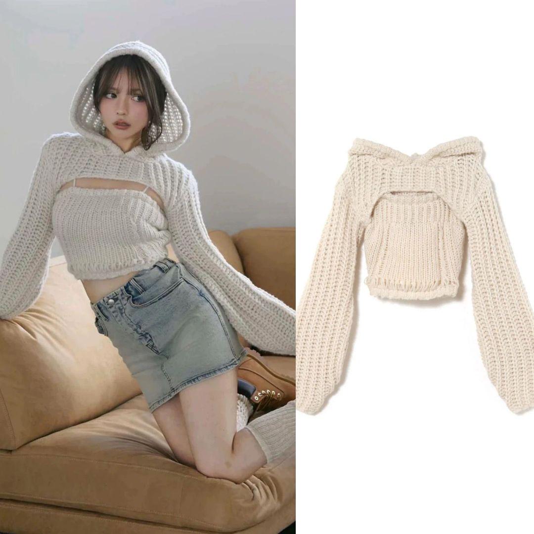 ANDMARY】Leo hood knit set