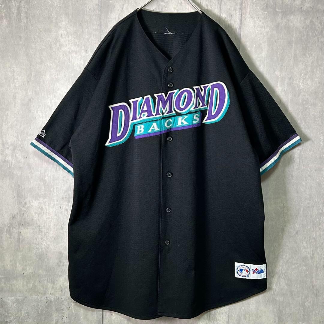 希少 DIAMOND BACKS Majestic ユニフォーム メッシュ