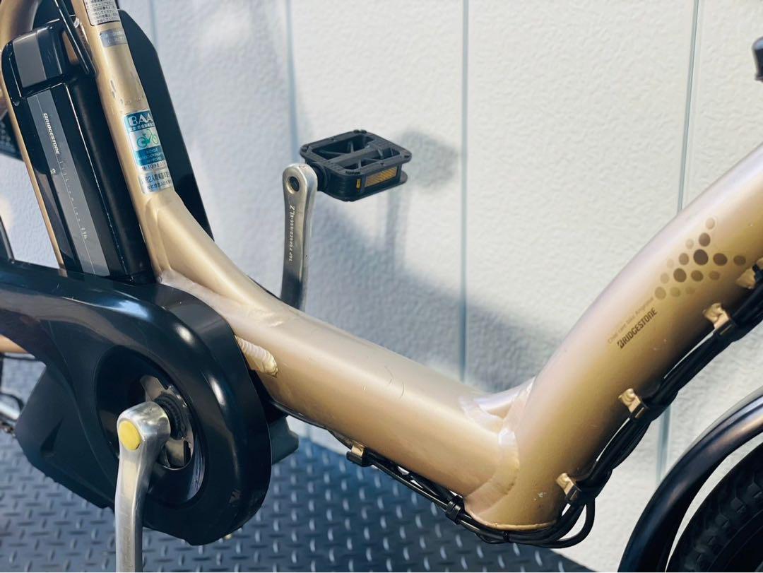 0974 ブリジストン3人乗り子供乗せ電動自転車.20インチ