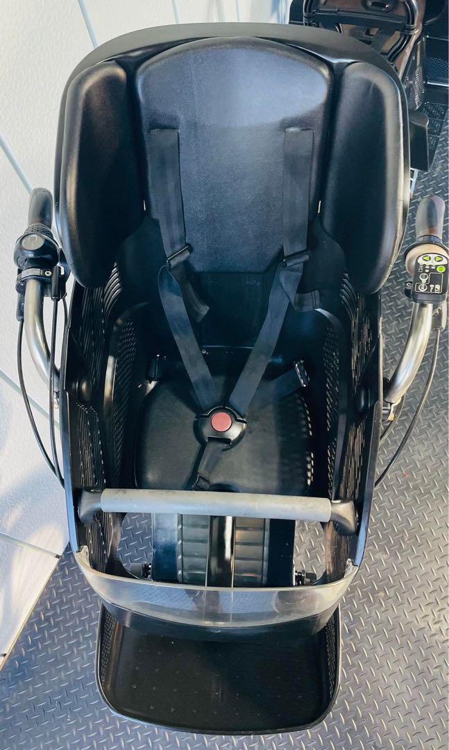 0974 ブリジストン3人乗り子供乗せ電動自転車.20インチ