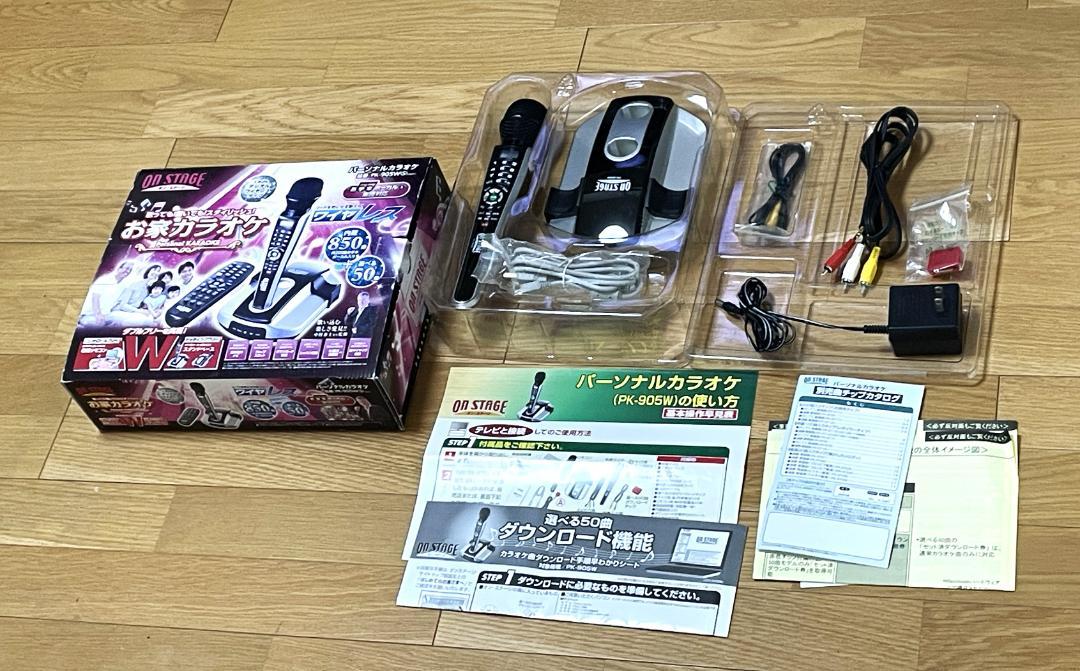 ON STAGE お家カラオケ パーソナルカラオケ PK-905W ワイヤレス
