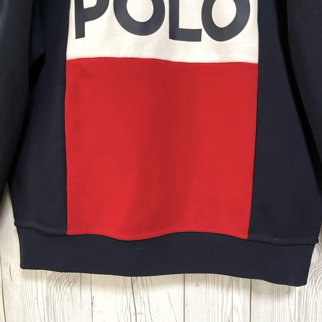 美品◇Polo ポロラルフローレン ジップアップトレーナー L デカ