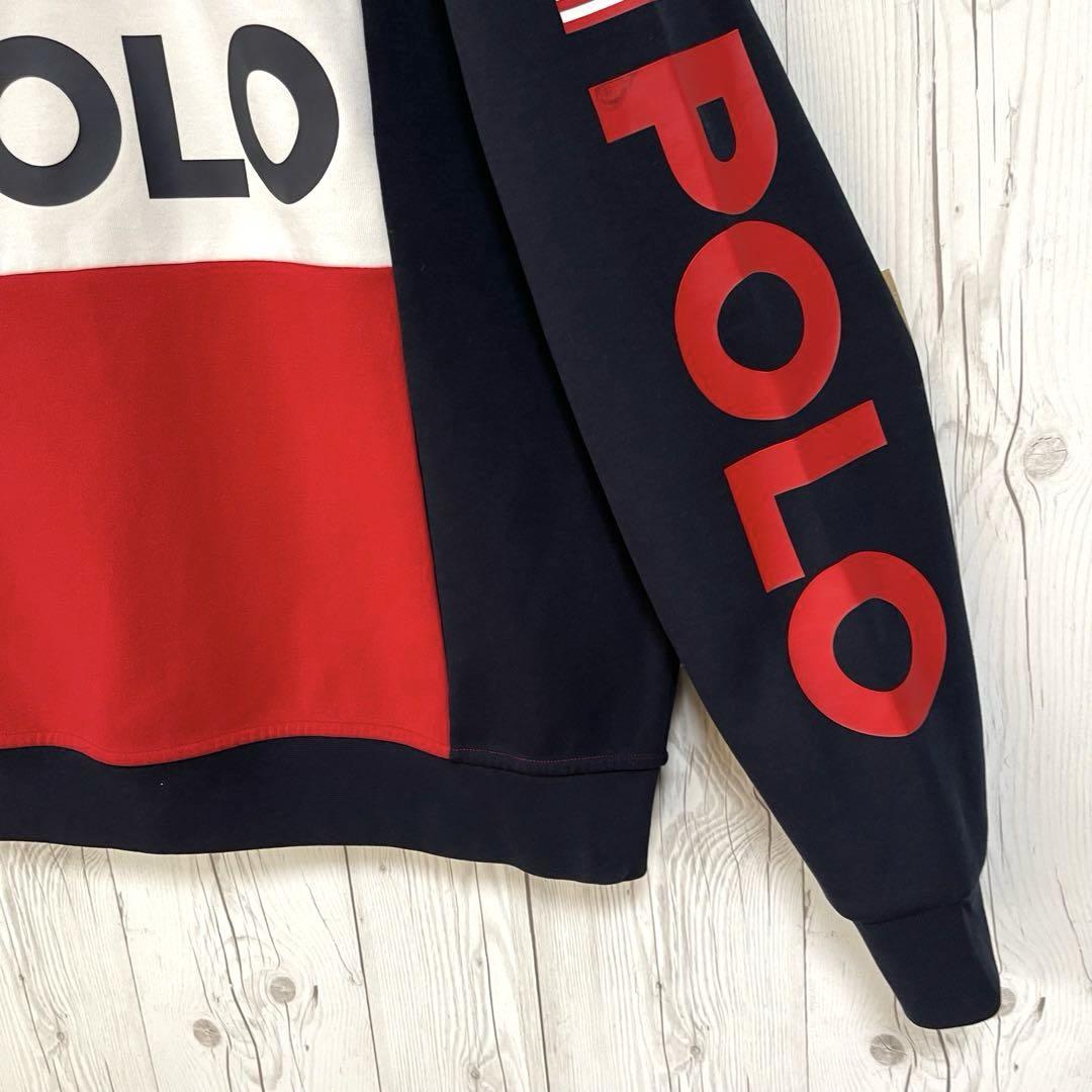 美品◇Polo ポロラルフローレン ジップアップトレーナー L デカ