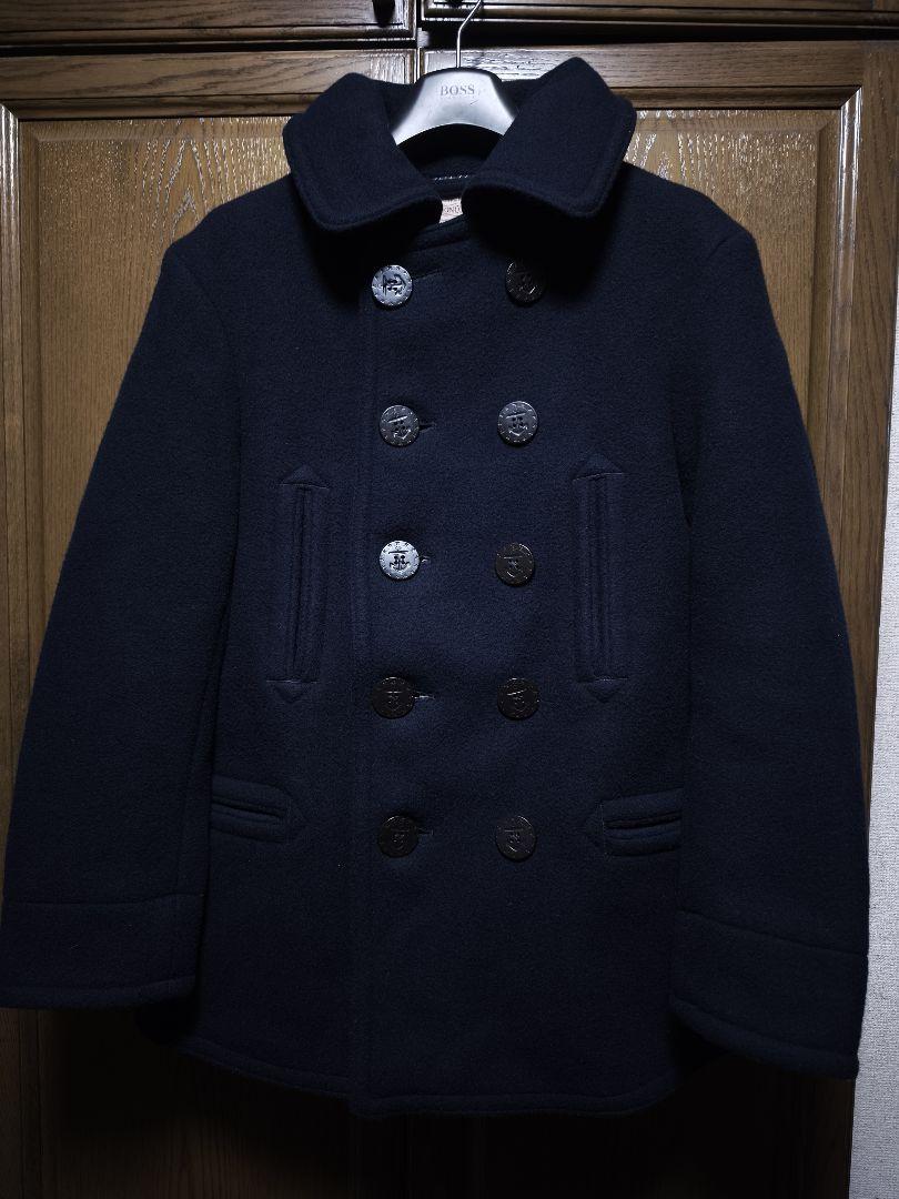 BONCOURA ウールカシミヤメルトン ピーコート　38 M