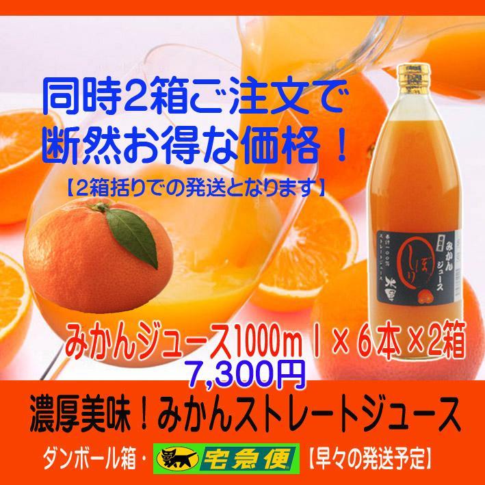 【なっつん】みかんジュース1000ｍｌ×12本*２個　　２個口出荷
