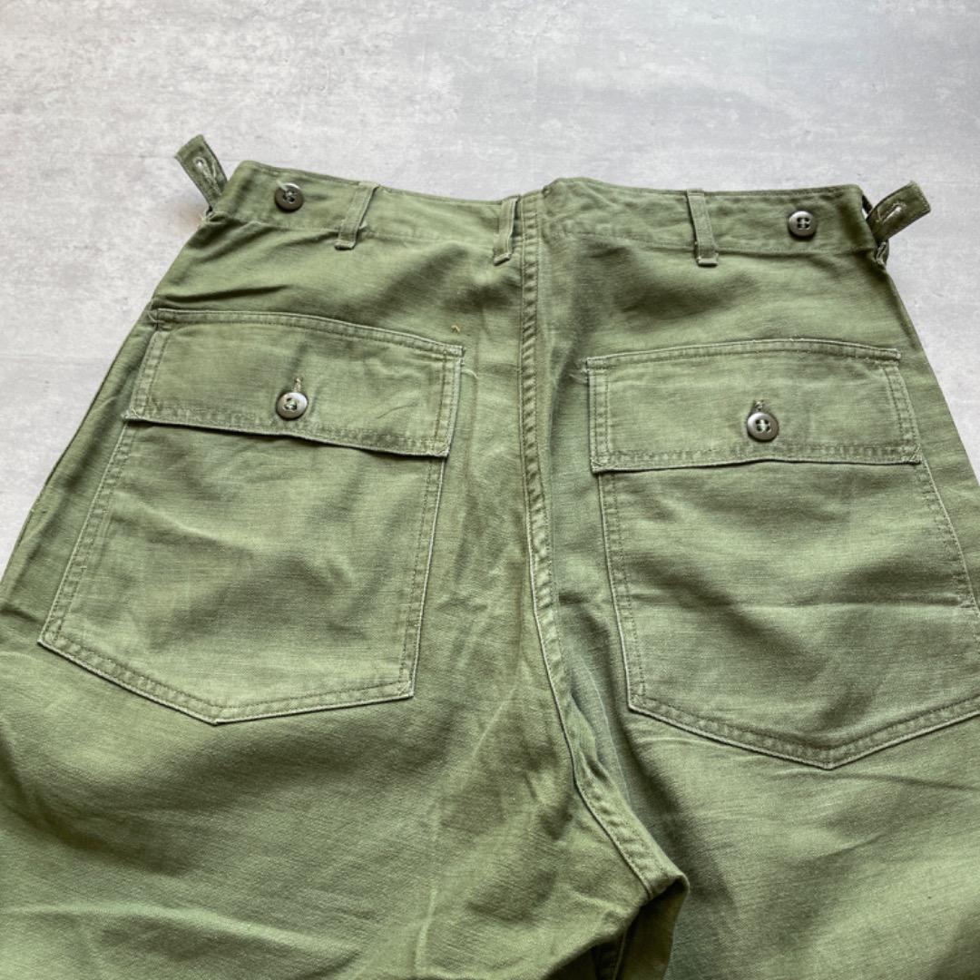 初期型 60s US ARMY ベイカーパンツ OG-107 ヴィンテージ 60s初期US ARMY OG107 Utility Pants ベイカーパンツ