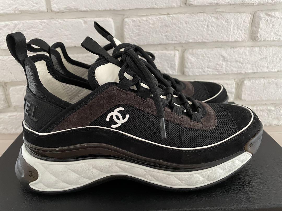 【美品】CHANEL シャネル　スニーカー ブラック 36 awardsandwinners.com