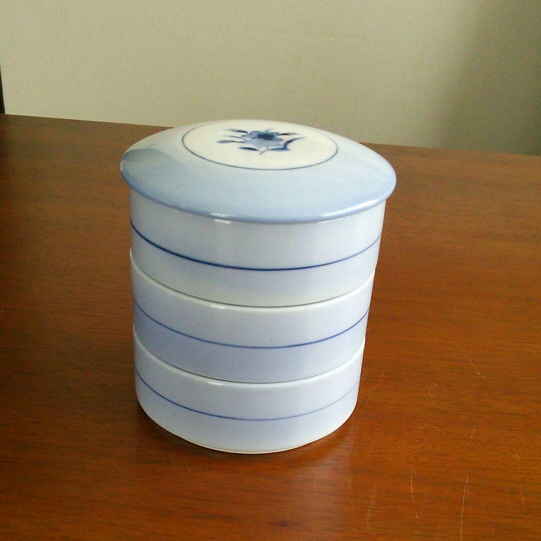 三段蓋付き器