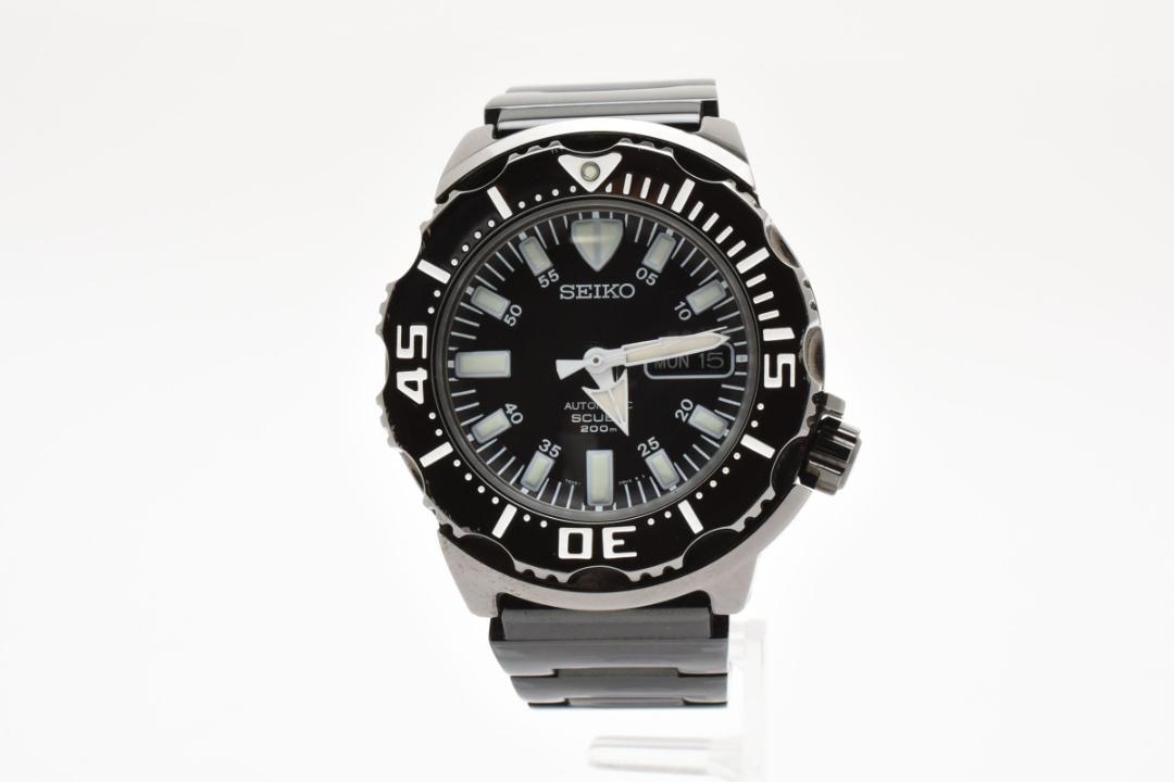 SEIKO モンスター 7S26-03G0 黒文字盤 自動巻き 42mm 箱付