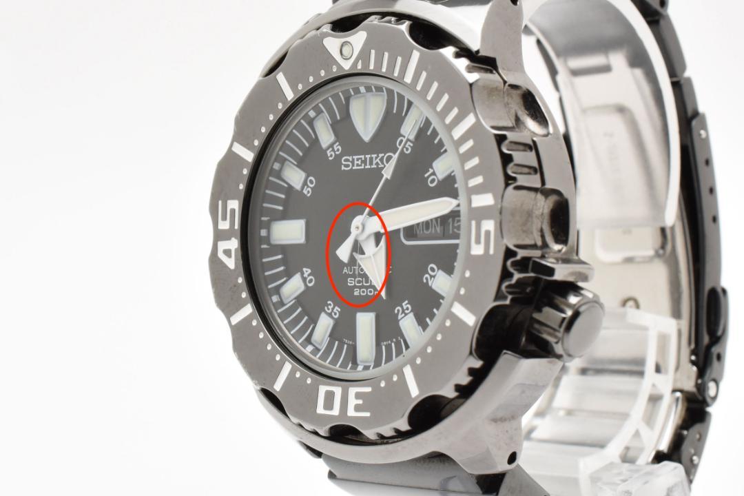 SEIKO モンスター 7S26-03G0 黒文字盤 自動巻き 42mm 箱付