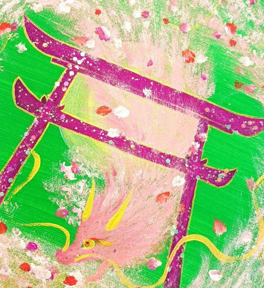 開運絵画 ❀愛の繋ぎ❀円満共に♡至福 古