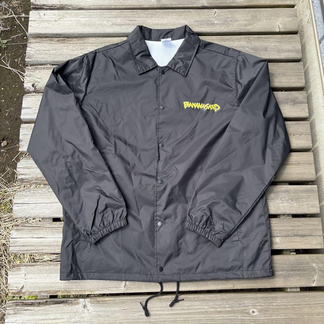 サイズ完売❗️【WEB限定】バナナサンド コーチジャケット 黒 XL