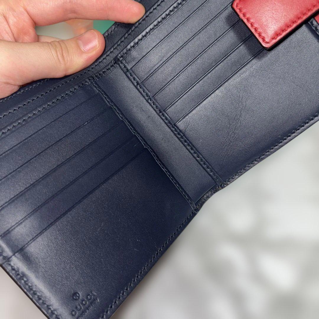 GUCCI 財布 リボン 赤