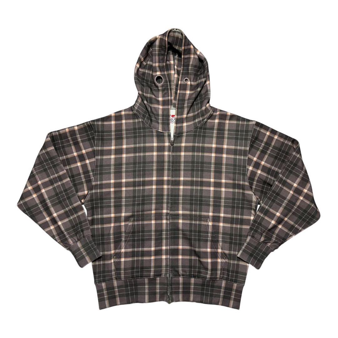 トップス STARTEAM PLAID FULL ZIP BROWN PARKER