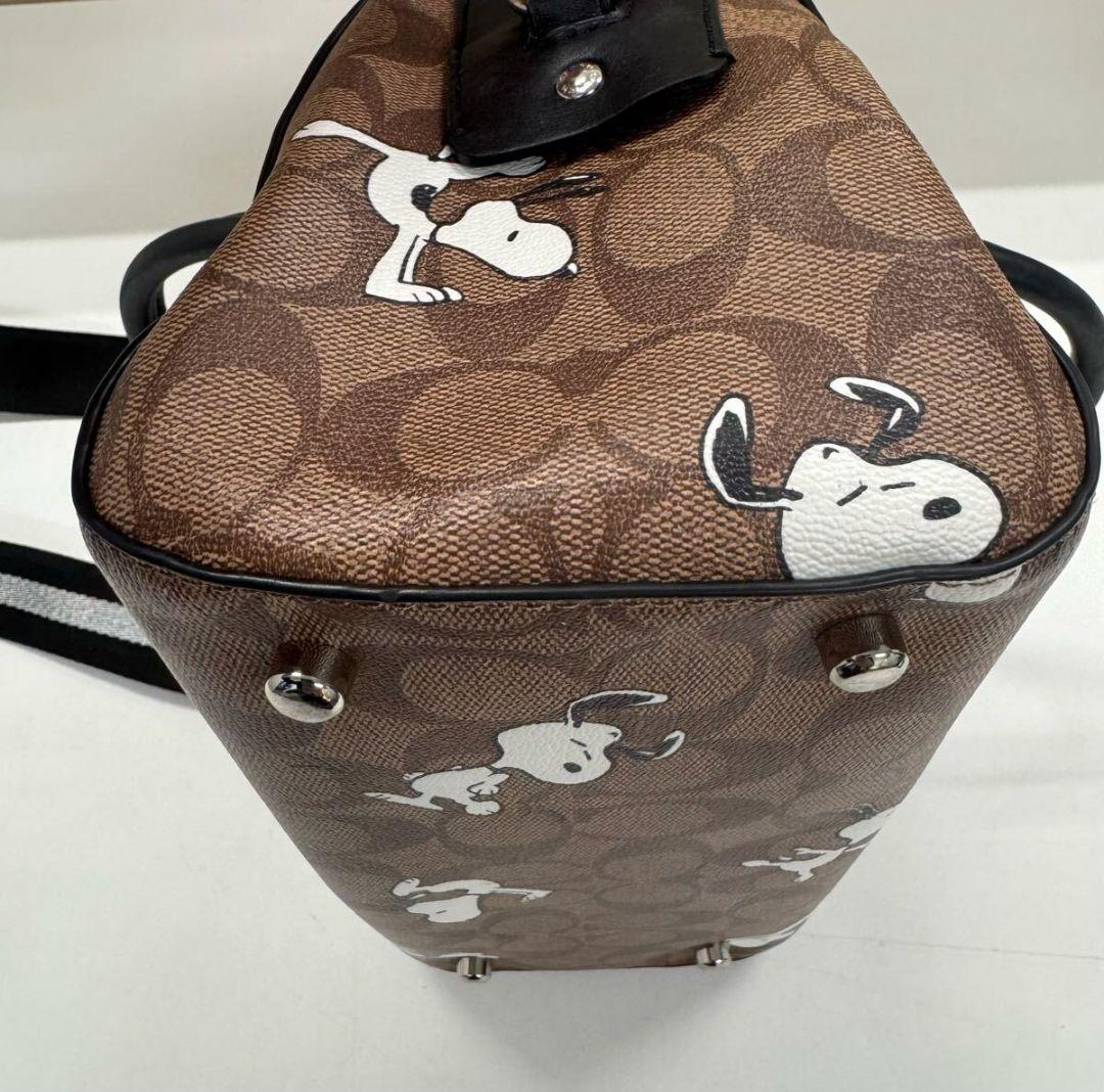 COACH コーチ スヌーピーコラボ ハンド ミニボストン バッグ 2way