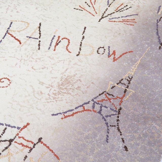 袋帯 中古 リサイクル 正絹 六通 イラスト風 遊園地 A1062-12