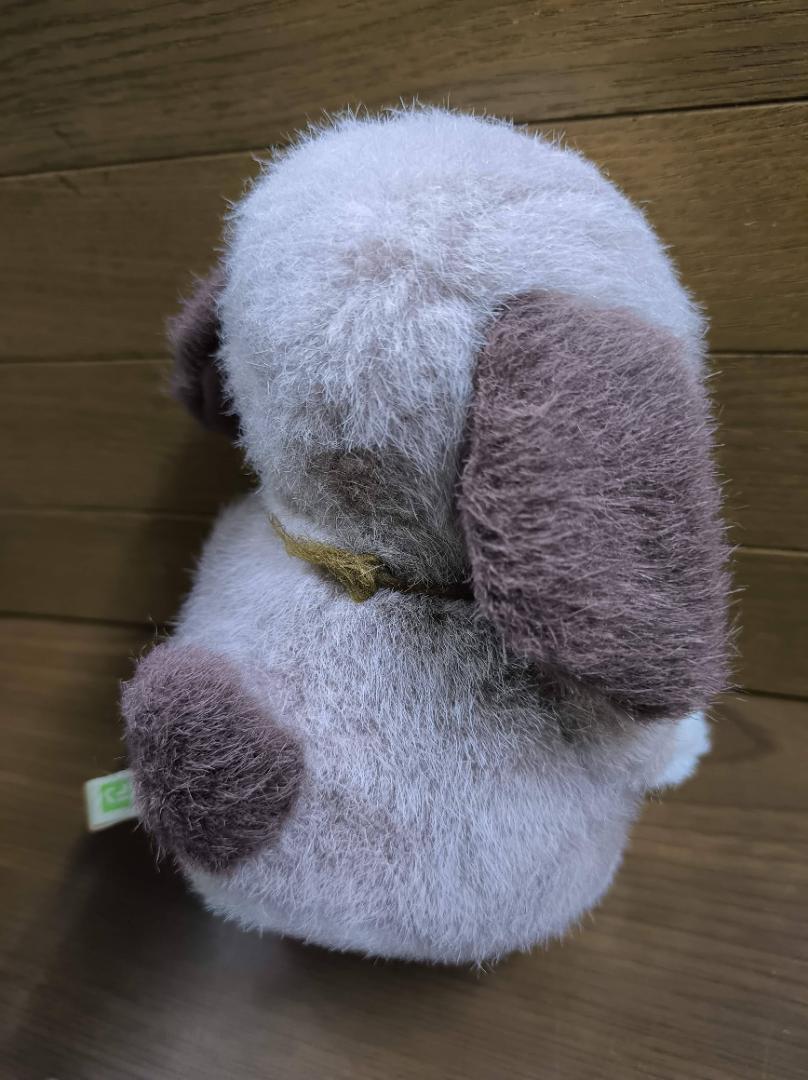 レトロ 吉徳 たれ耳 犬さん ぬいぐるみ [16cm] ぽっちゃり仔犬 たけのこ