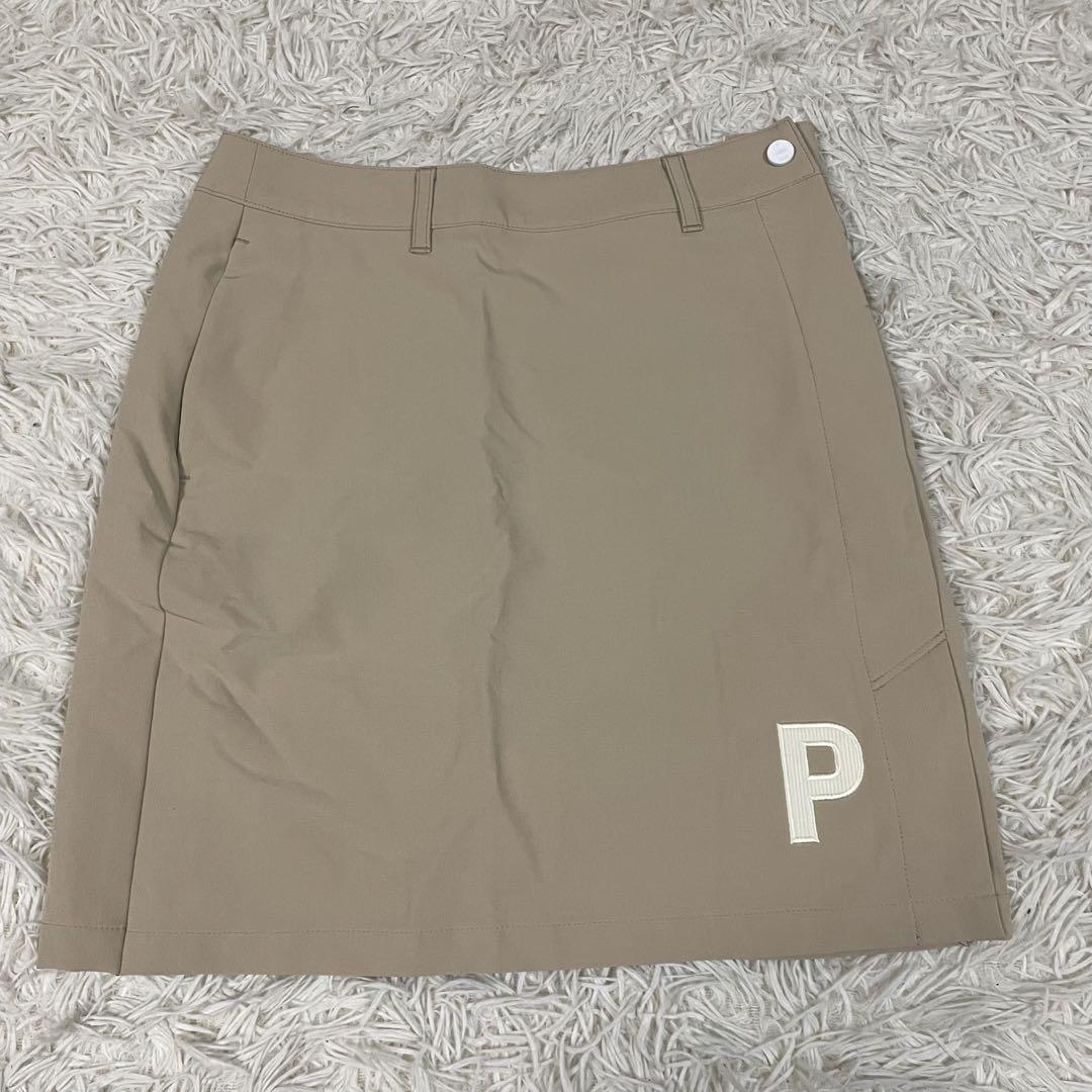 PUMA GOLF プーマゴルフ レディース Pロゴ セットアップ ベージュ