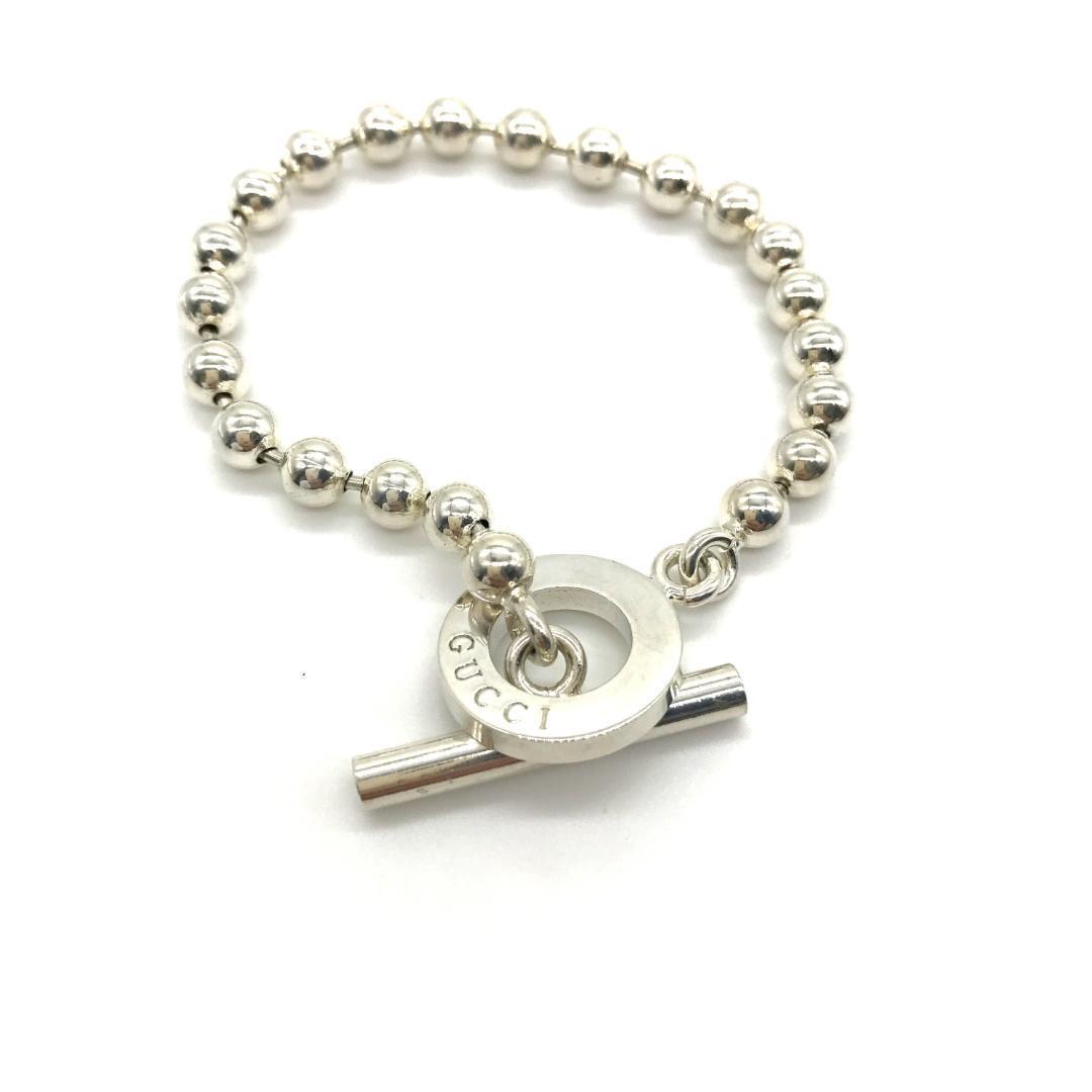 【極美品】GUCCI グッチ ブレスレット ボールチェーン
