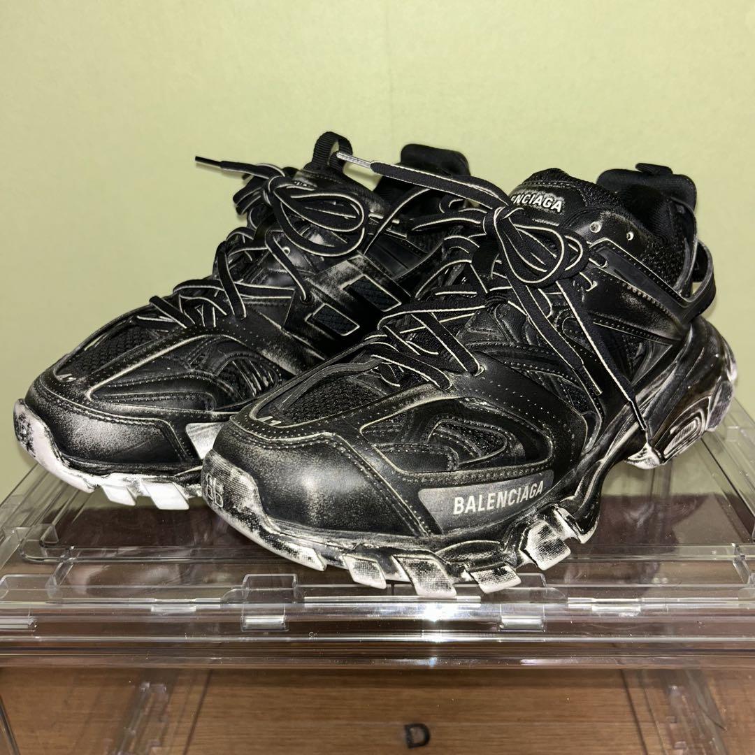 靴 balenciaga track fadedblack 41