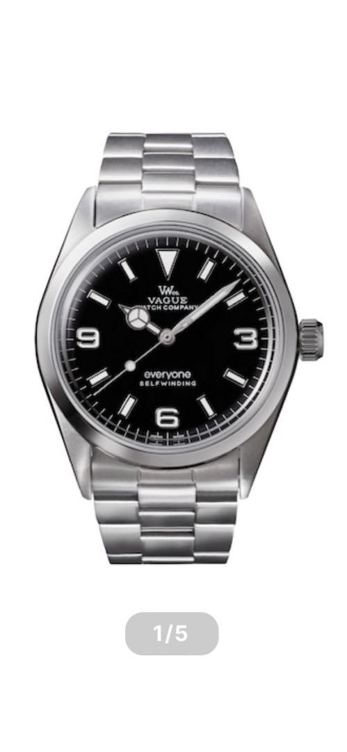 vague watch Everyone ブラック VAGUE WATCH Co.（ヴァーグウォッチカンパニー）〉 Every-One
