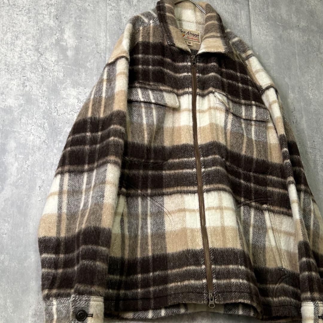 【完売品】Fox Knapp シャギー ジップアップ ブルゾン ウール モヘア