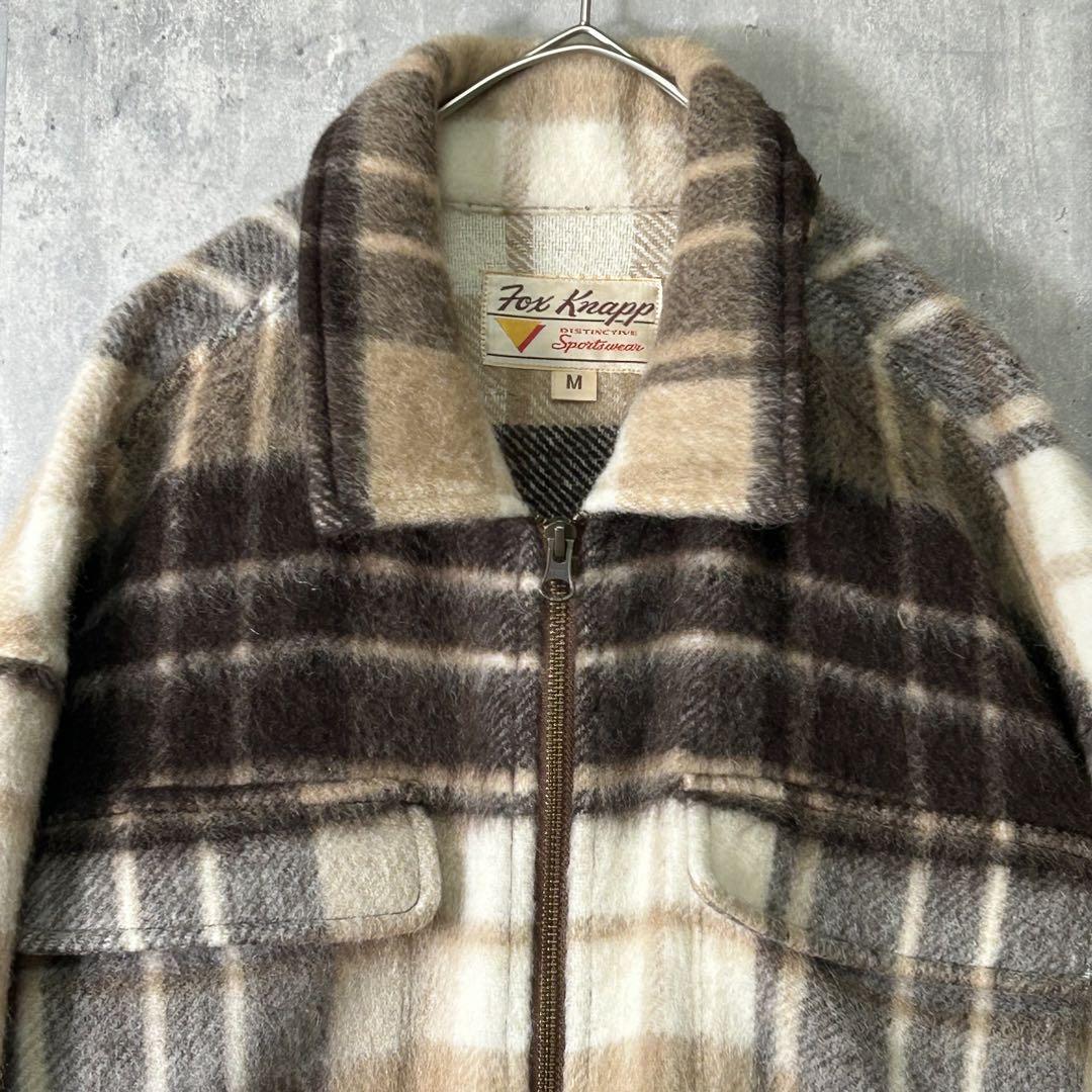 【完売品】Fox Knapp シャギー ジップアップ ブルゾン ウール モヘア