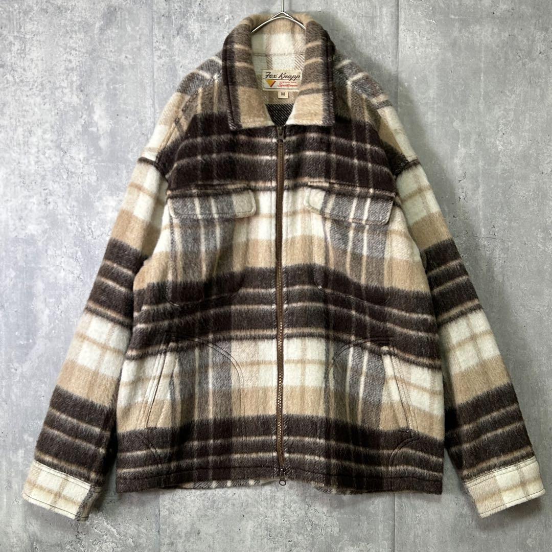 【完売品】Fox Knapp シャギー ジップアップ ブルゾン ウール モヘア