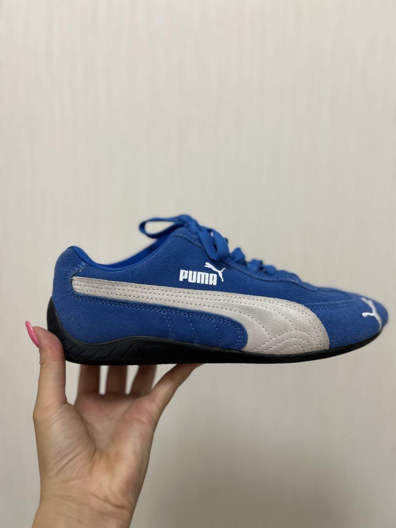 PUMA 青 スエード カジュアルシューズ