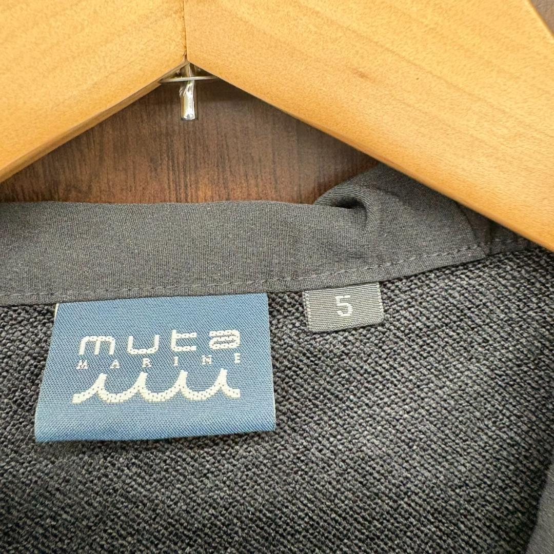 A10.muta MARINE メッシュ切替 ストレッチナイロンパーカー 黒 M