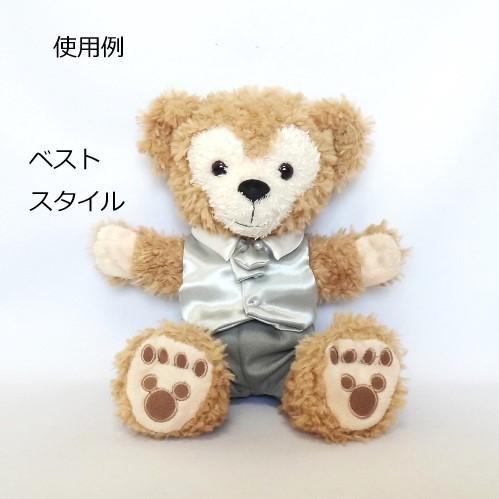 ぬいぐるみ用の服 タキシードMサイズとウェディングドレスセットMサイズ ガーリー
