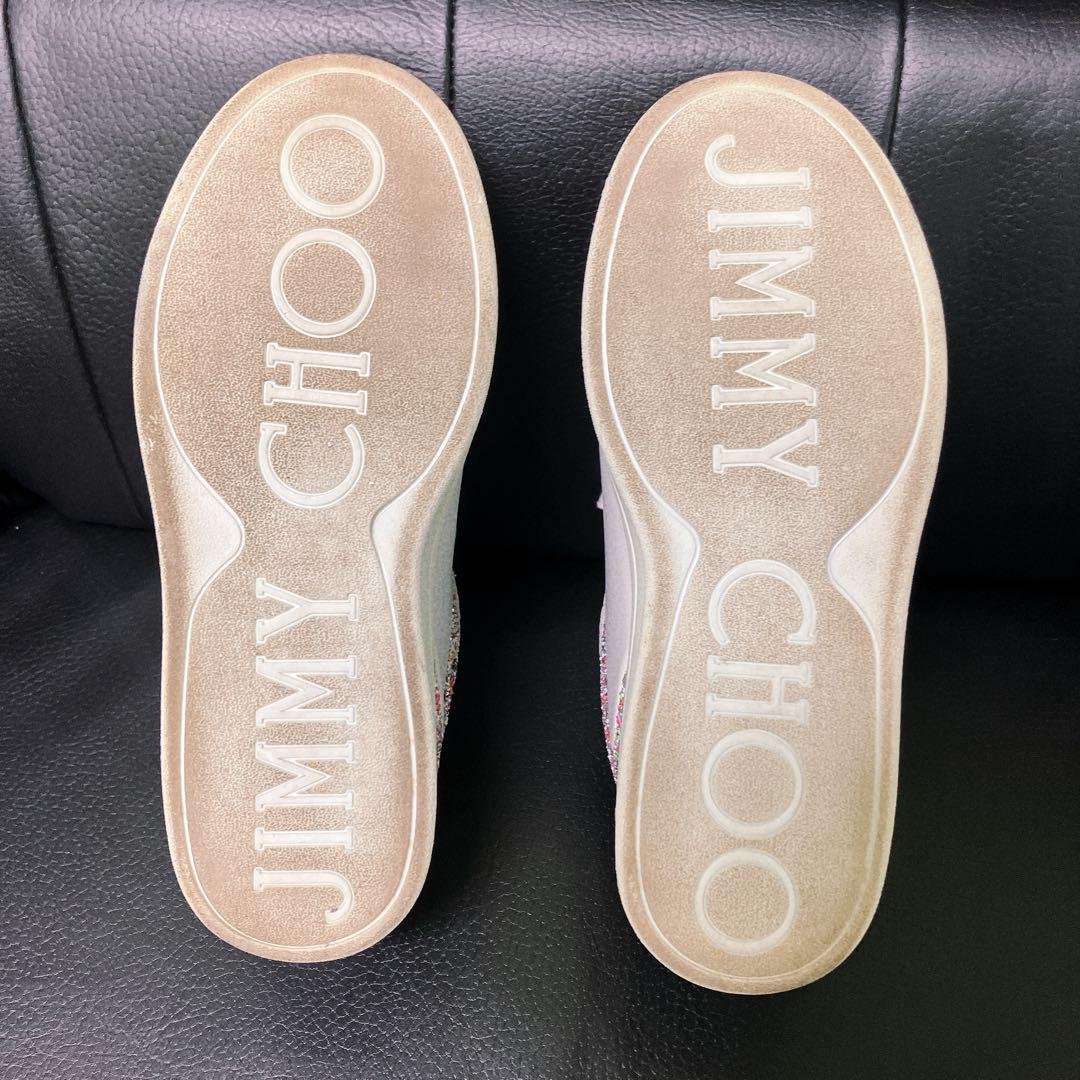 JIMMY CHOO ホワイトレザー スニーカー　37サイズ