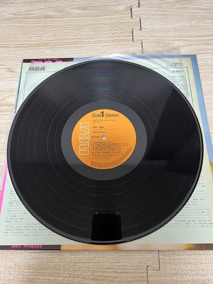 ※盤面極美品【RVP6129帯付きLPレコード】david bowie