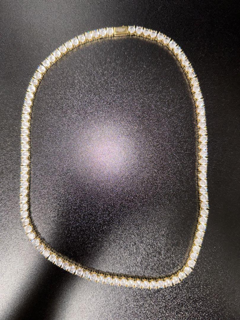 Glitter Tennis Necklace テニスチェーン 5mm/51cm