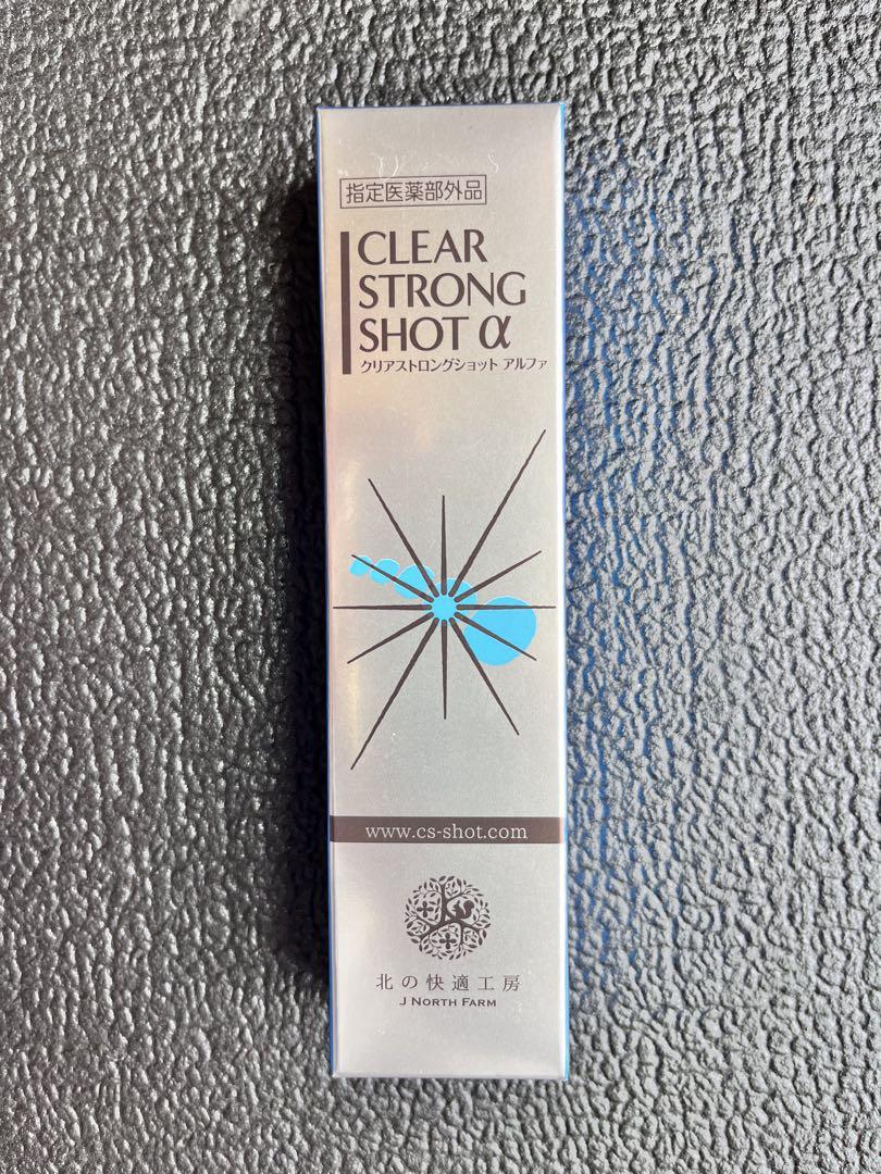 新品未使用】CLEAR STRONG SHOT α 15g - メルカリ