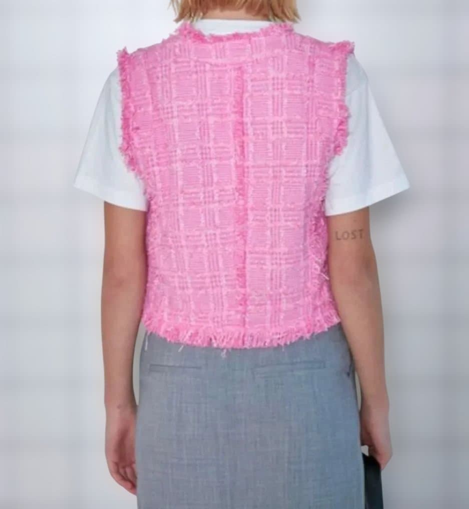 Room no.8 ルームエイト ジレ ロングベスト モヘヤ アルパカ