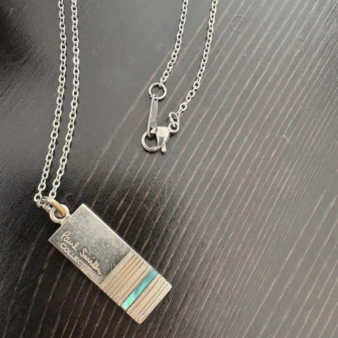 アクセサリー Paul Smith Silver Necklace Stripe