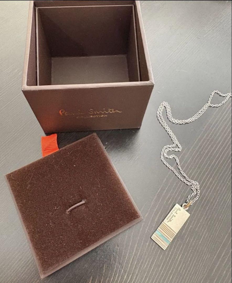 アクセサリー Paul Smith Silver Necklace Stripe