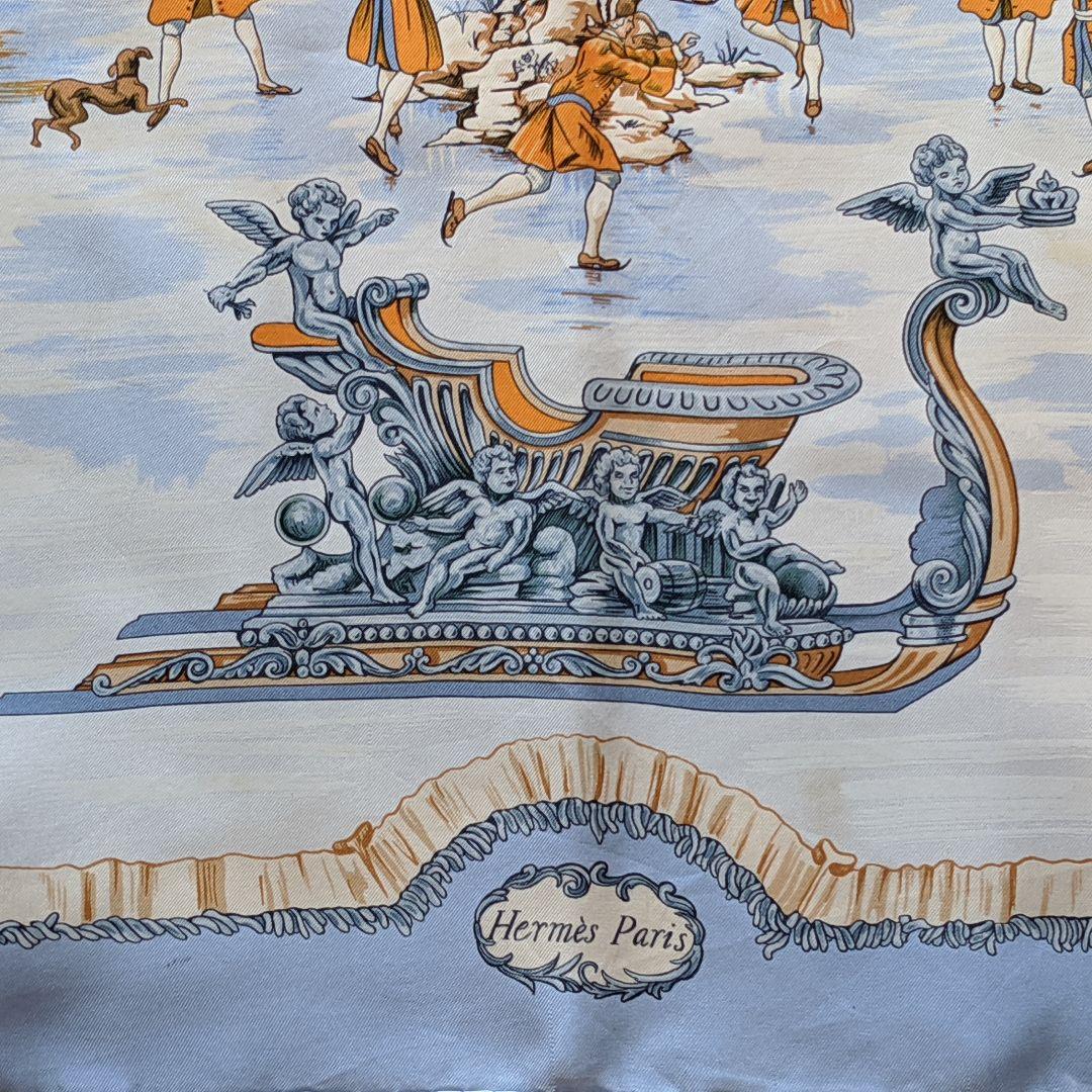 正規店在庫 HERMES Traineaux et glifsades 50QdH-m63561644785 カレ90 在庫大人気