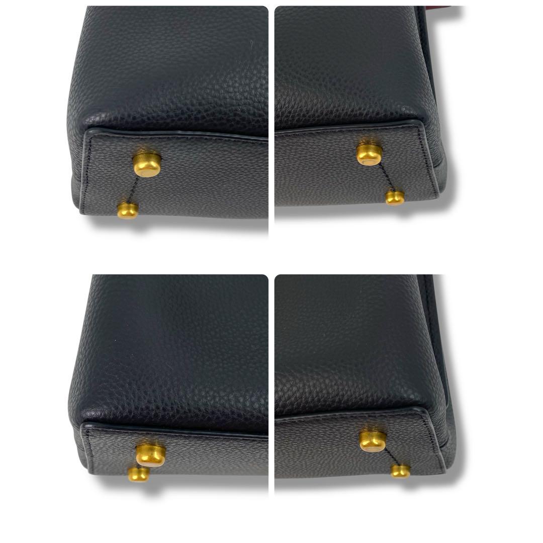 極美品 Coach コーチ ウィロウ バケットバッグ ブラック ターン