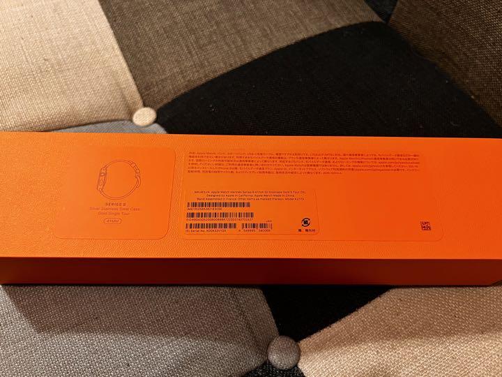 HERMES Apple Watch8 41㎜/オレンジベルト・パッケージのみ