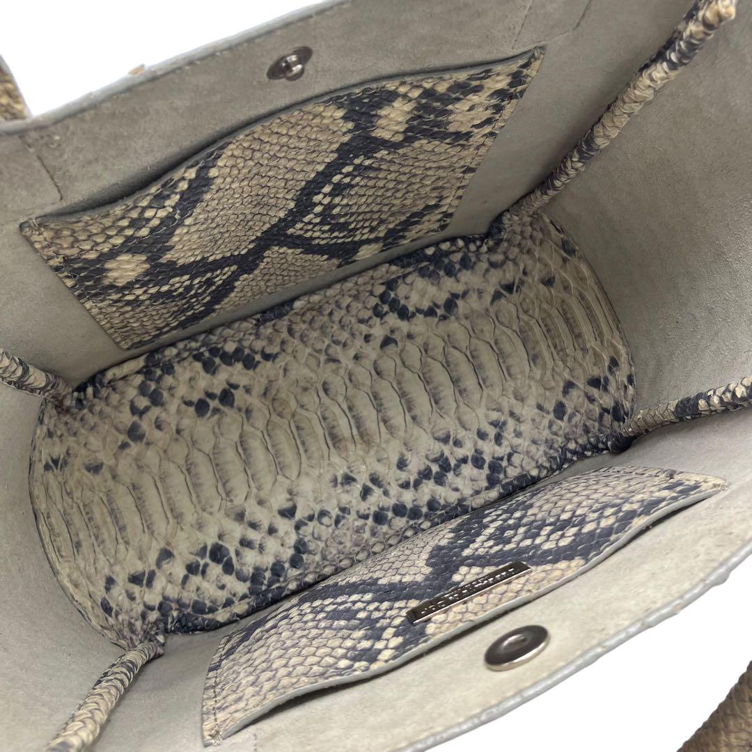 良品✨ ティファニー パイソン レザー 2way ハンドバッグ 画像7