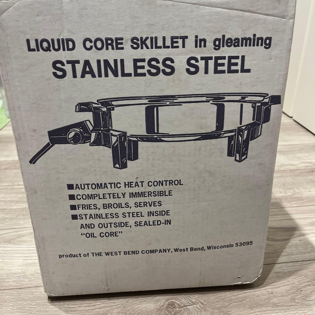 ロイヤルクイーン 電気フライパン鍋 電気鍋 LIQUID CORE新品、♥