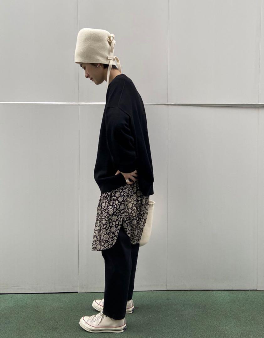 【SCHA】WOOL CAP WITH RIBBON