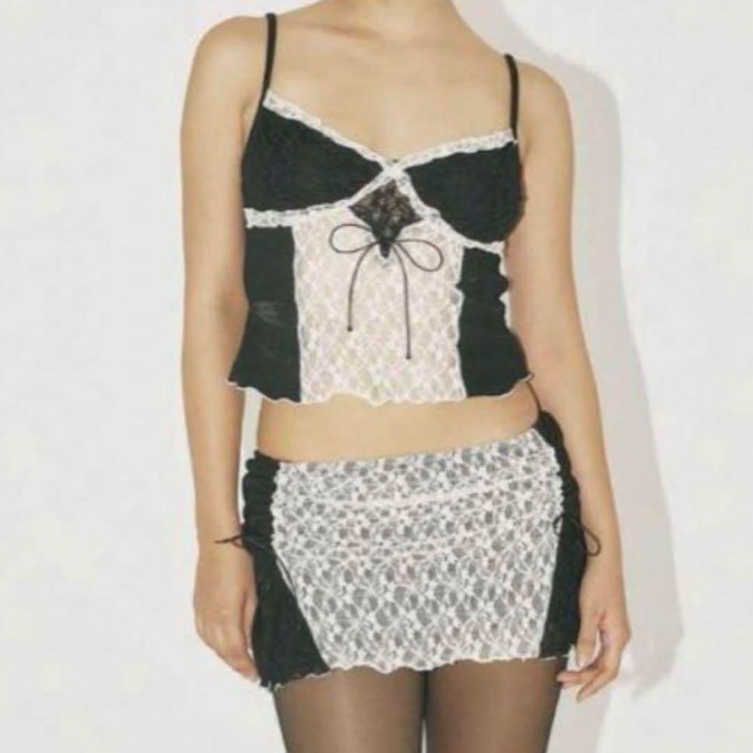 トップス threetimes emily top skirt